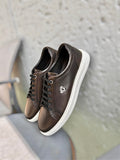 Men’s Chocolate brown leather lace-up sneaker