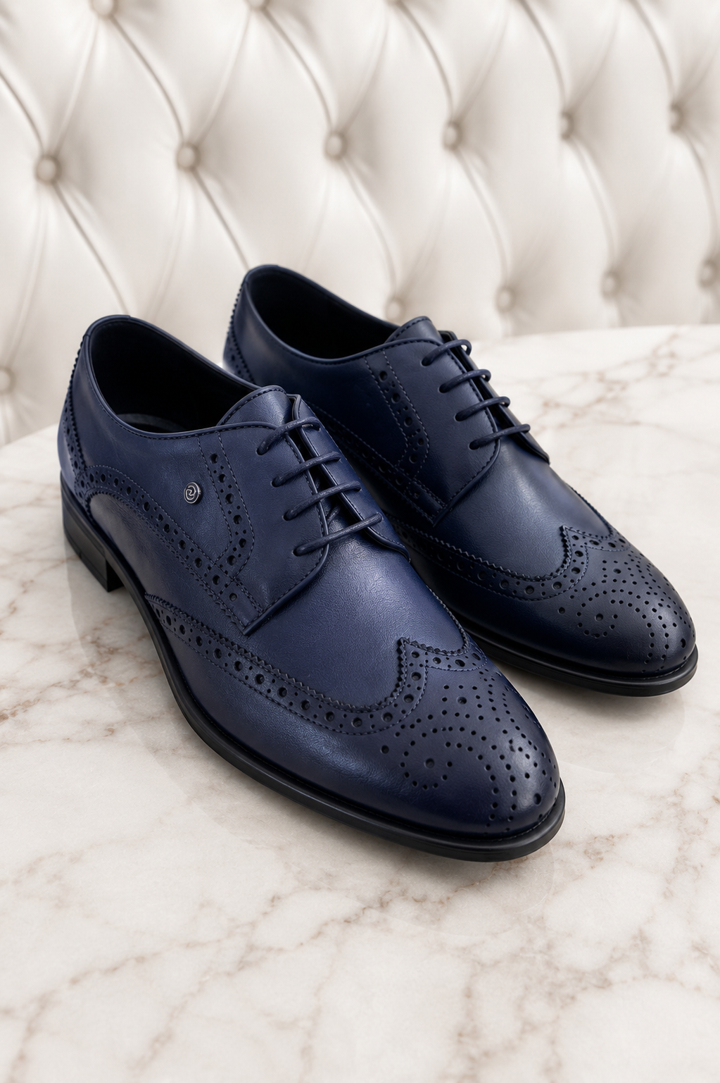 Navy blue brogue